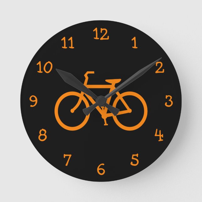 Horloge Ronde Bike orange (Recto)