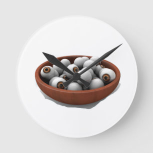 Horloge Ronde billes d'halloween
