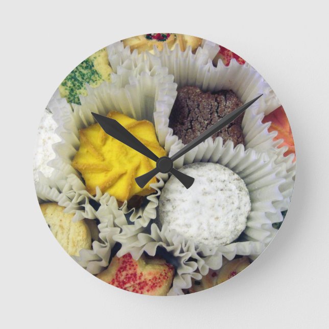 Horloge Ronde Biscuits délicieux (Recto)