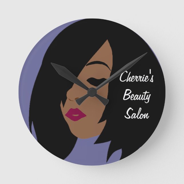 Horloge Ronde Black Beauty Salon (Recto)