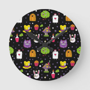 Horloge Ronde Black Wonderland