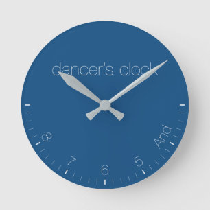 Horloge Ronde Bleu classique de l'horloge du danseur