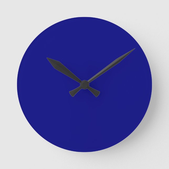 Horloge Ronde Bleu marine (Recto)
