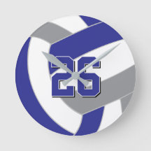 bleu royal gris ou couleurs d'ÉQUIPE de volley-bal