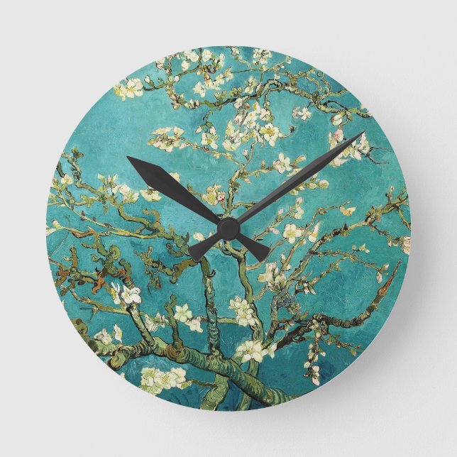 Horloge Ronde Blossoming Almond Tree Vincent van Gogh (Recto)