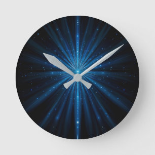 Horloge Ronde Blue Galaxy Continuum étoile cosmique naissance bl