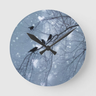 Horloge Ronde Blue Willowy