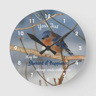 Horloge Ronde Bluebird Of Happiness