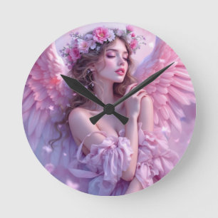 Horloge Ronde Blush of Heaven : The Angel of Petal Skies