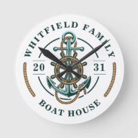 Boat House Ancre Bateau Roue Année Est Personnalis