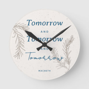 Horloge Ronde Boho personnalisé simple personnalisé élégant