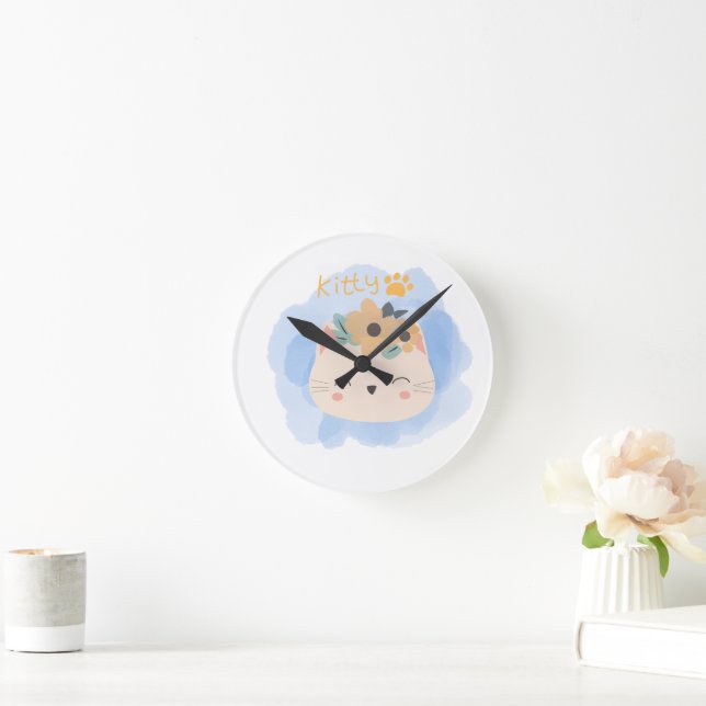 Horloge Ronde Bonjour Kitty (Maison)