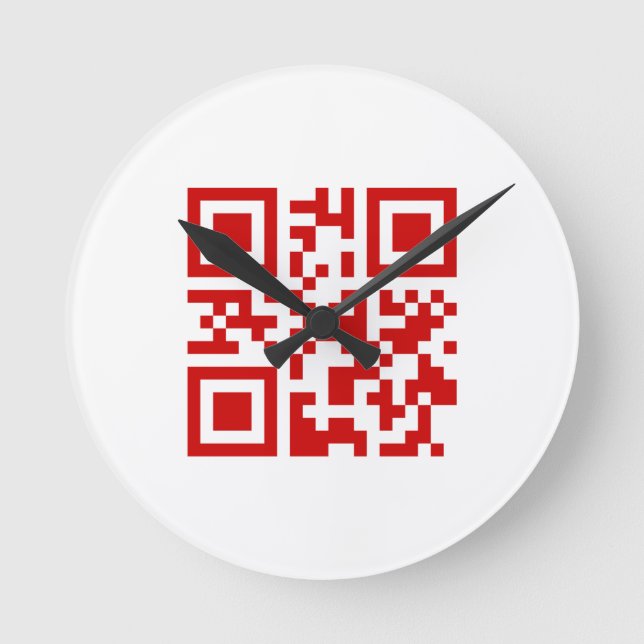 Horloge Ronde Bonne année ! — Code QR (Recto)