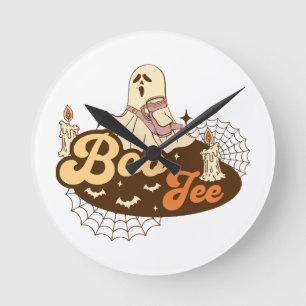 Horloge Ronde Boo-Jee Ghost Halloween drôle