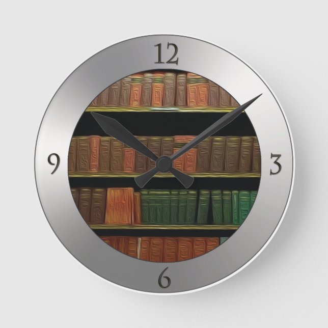 Horloge Ronde Book lover's Silver (Recto)