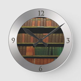 Horloge Ronde Book lover's Silver