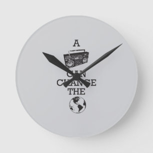 Horloge Ronde Boombox peut changer le monde