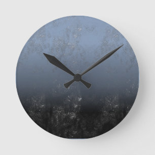 Horloge Ronde Bouche et ombrage artistiques monochromes de bon g