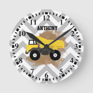 Horloge Ronde Boue de construction de camion de pompage personna