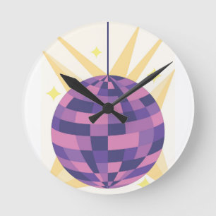 Horloge Ronde Boule Disco
