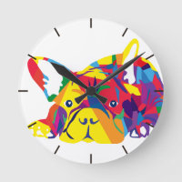 Bouledogue français arc-en-ciel