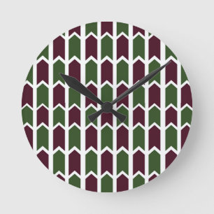 Horloge Ronde Bourgogne et barrière verte de panneau