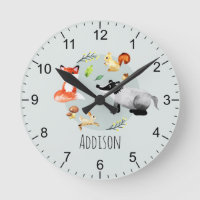 Boys Cute Woodland Forest Animals Kids Nursery