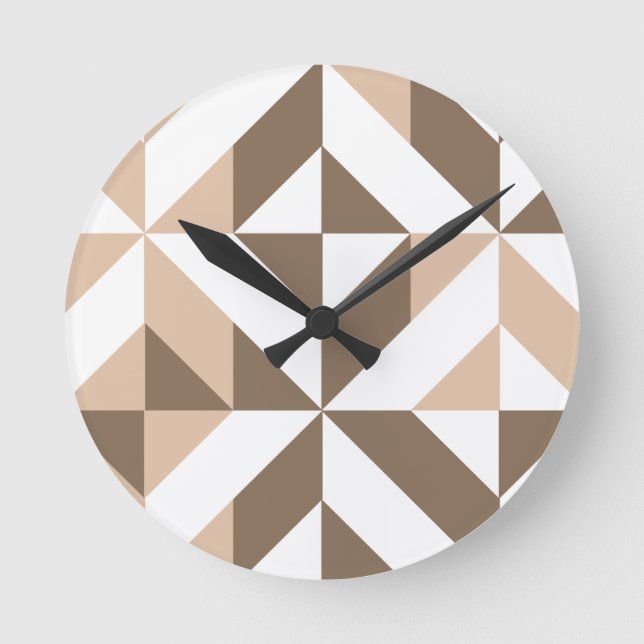 Horloge Ronde Brevet de Brown Beige (Recto)