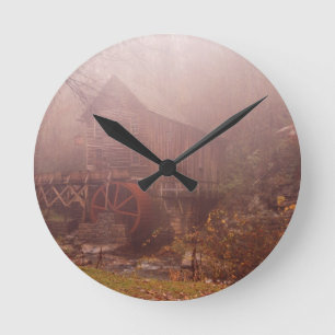 Horloge Ronde Brouillard matinal