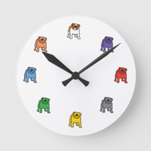 Horloge Ronde Bulldog