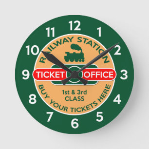Horloge Ronde Bureau des billets de la gare