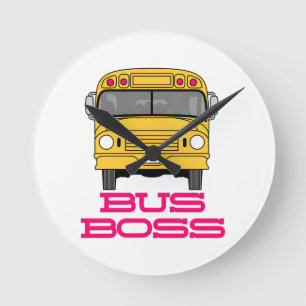 Horloge Ronde Bus Boss