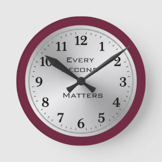 Horloge Ronde Cadeau de Montre Personnalisée Élégante