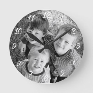 Horloge Ronde Cadeau photo personnalisable