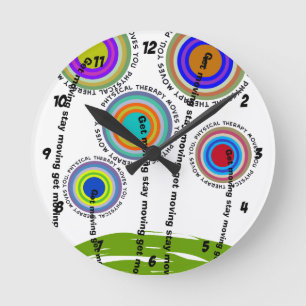 Horloge Ronde Cadeaux Artsy de physiothérapie
