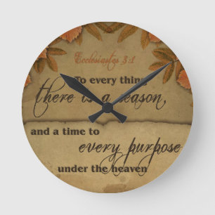 Horloge Ronde Cadeaux d'art d'écriture sainte de 3:1