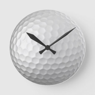 Horloge Ronde Cadeaux de balles de golf de la série Signature