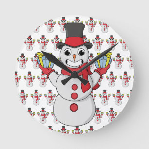 Horloge Ronde Cadeaux pour vous de Snowman