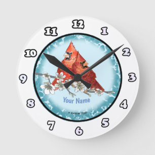 Horloge Ronde Cadran de branche de cardinaux