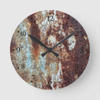 Cadran de Montre Motif Métal Très Rouillé 1