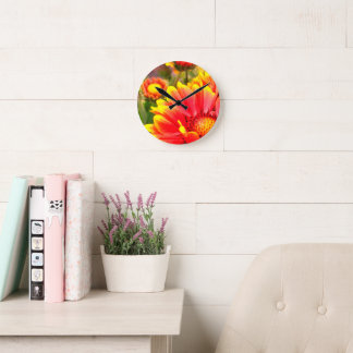 Horloge Ronde Cadran Fleur