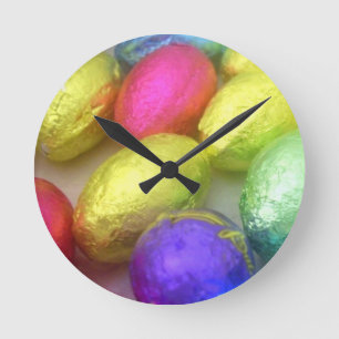 Horloge Ronde Cadran mural 'Couleurs de Pâques'