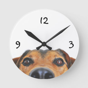 Horloge Ronde Cadran mural personnalisé pour animaux de compagni