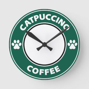 Horloge Ronde Café Catpuccino