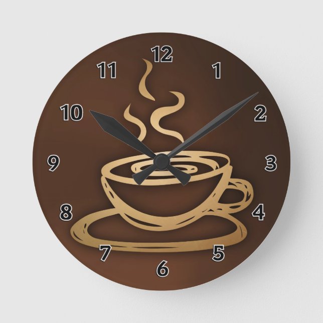 Horloge Ronde Café dans ma tasse (Recto)