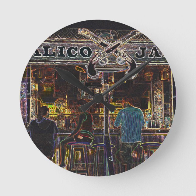 Horloge Ronde Calico Jacks Grand Cayman (Recto)