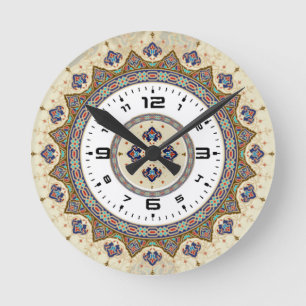 Horloge Ronde Calligraphie 