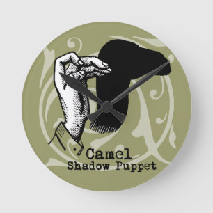 Horloge Ronde Camel Hand Puppet Shadow Games