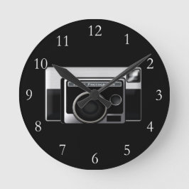 Horloge Ronde Caméra de cinéma rétro