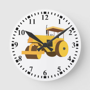 Horloge Ronde Camion de construction de rouleau routier